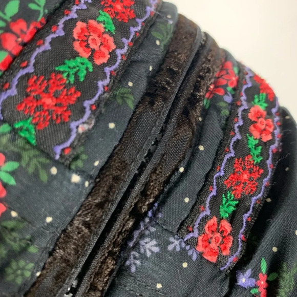 Obermeyer Kids Jacket Ski Coat I-Grow Size 4 Black/Red Floral Snowflakes Hooded - Picture 15 of 15